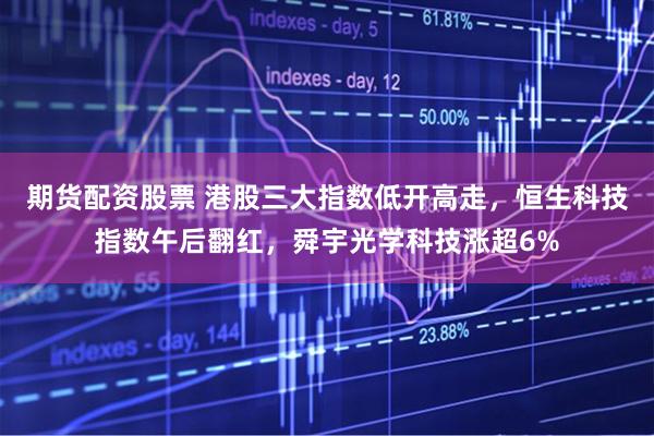 期货配资股票 港股三大指数低开高走，恒生科技指数午后翻红，舜宇光学科技涨超6%